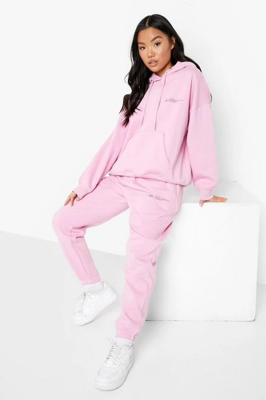 BOOHOO Petite Dsgn Studio Text Print Tracksuit 3 BOOHOO Petite Dsgn Studio Text Print Tracksuit - Image 3