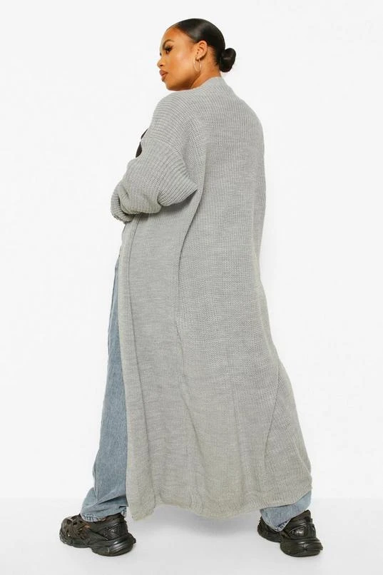 BOOHOO Plus Knitted Ribbed Maxi Cardigan 2 BOOHOO Plus Knitted Ribbed Maxi Cardigan - Image 2