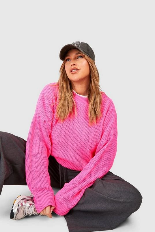 BOOHOO Plus Puff Sleeve High Neck Sweater 3 BOOHOO Plus Puff Sleeve High Neck Sweater - Image 3