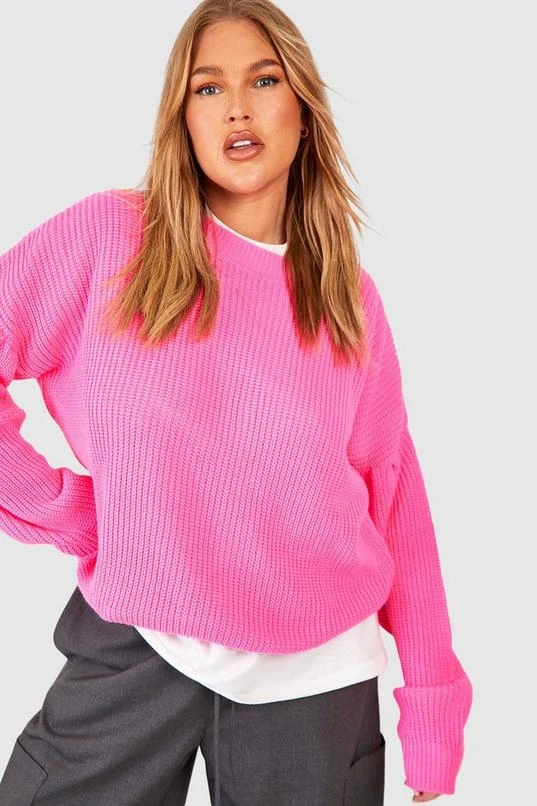 BOOHOO Plus Puff Sleeve High Neck Sweater 4 BOOHOO Plus Puff Sleeve High Neck Sweater - Image 4