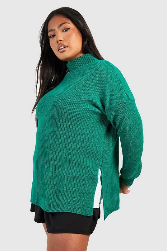 BOOHOO Plus Turtleneck Side Split Sweater 3 BOOHOO Plus Turtleneck Side Split Sweater - Image 3