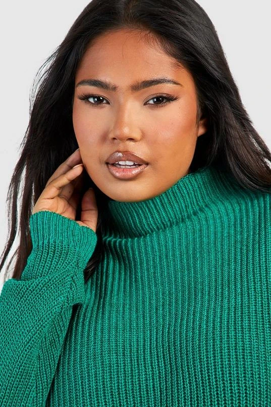 BOOHOO Plus Turtleneck Side Split Sweater 4 BOOHOO Plus Turtleneck Side Split Sweater - Image 4