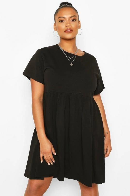 BOOHOO Plus Basic Smock Dress 4 BOOHOO Plus Basic Smock Dress - Image 4