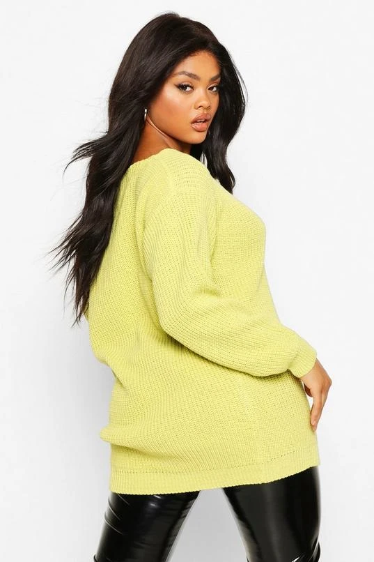 BOOHOO Plus Boat Neck Longline Sweater 2 BOOHOO Plus Boat Neck Longline Sweater - Image 2