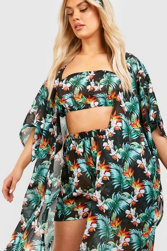 BOOHOO Plus 4 Piece Beach Two-Piece Set 3 BOOHOO Plus 4 Piece Beach Two-Piece Set - Image 3