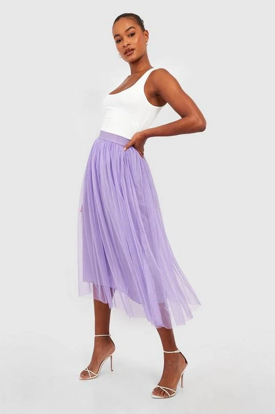 BOOHOO Tall Boutique Tulle Mesh Midi Skirt 1 BOOHOO Tall Boutique Tulle Mesh Midi Skirt